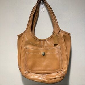 Vintage Y2K Coach Legacy Ergo 65th Anniversary Camel Leather Hobo Shoulder Bag
